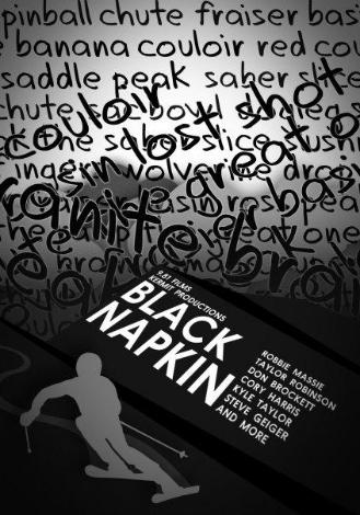 Event Black Napkin Ski Movie Premier