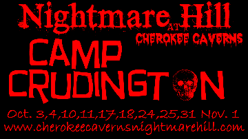 Event NIGHTMARE HILL AT CHEROKEE CAVERNS