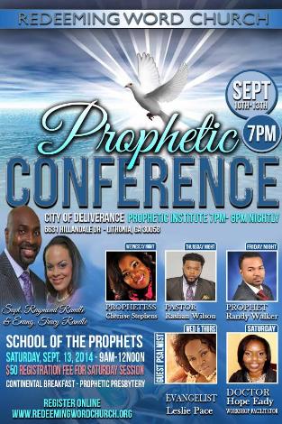 Event Redeeming Word Church Prophetic Conference