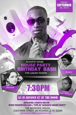 Event Acoustic House Party / Birthday Bash