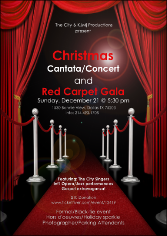 Event Christmas Cantata/Concert & Red Carpet Gala