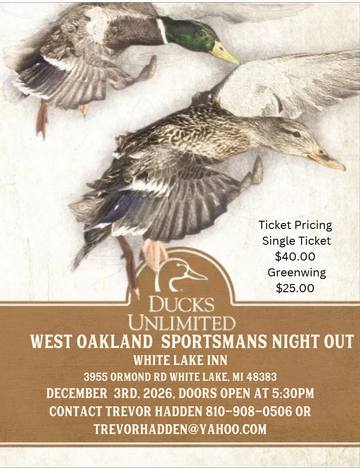 Event West Oakland, Ducks Unlimited, Sportsman's Night Out 