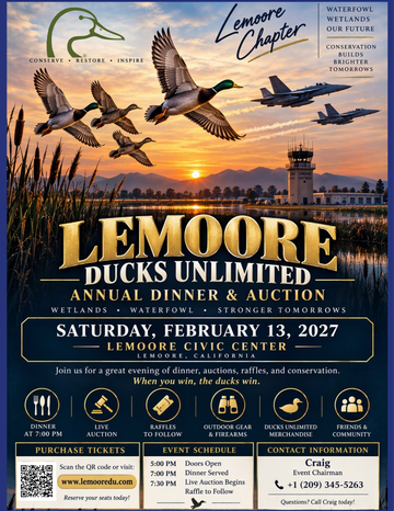 Event Lemoore Ducks Unlimited Annual Dinner & Auction