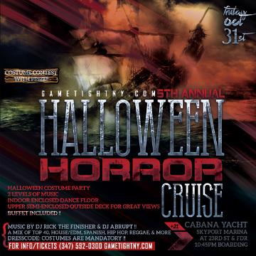 Event Halloween Horror Cruise Skyport Marina Cabana Boat