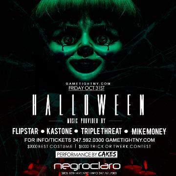 Event Halloween Negro Claro party 2014