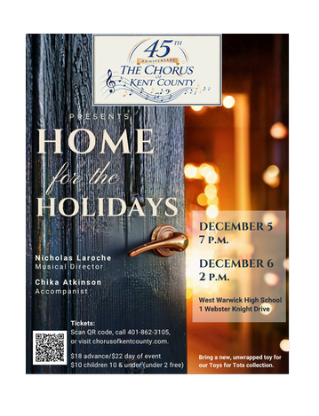 Event THE CHORUS OF KENT COUNTY presents -  HOME FOR THE HOLIDAYS