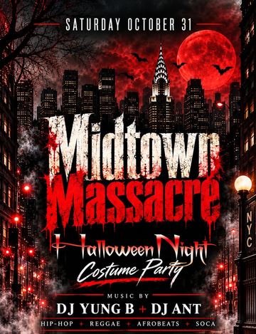 Event Midtown Masacre Halloween Costume Party At Ammos Lounge