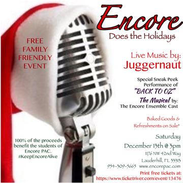 Event Encore Does the Holidays-FREE CONCERT