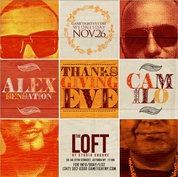 Event Thanksgiving  Eve Studio Square The Loft Party