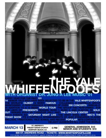 Event The Yale Whiffenpoofs in Orange County