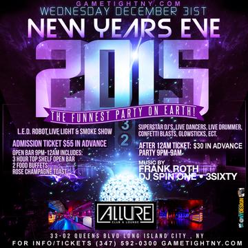 Event New Years Eve NYE Allure NYC Party 2015