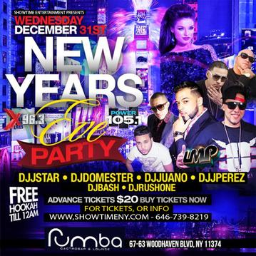 Event RUMBA NYC - NEW YEARS EVE @ WOODHAVEN QUEENS HOTTE
