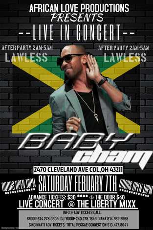 Event BABY CHAM --LIVE IN CONCERT--