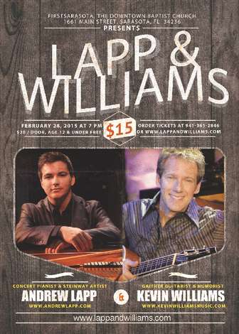 Event Andrew Lapp and Kevin Williams In Concert!