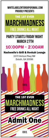 Event March Madness @Hashemite's Hookah Lounge