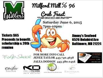Event Milford Mill Alumni & Friends Crab Feast