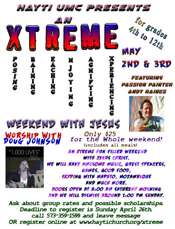 Event XTREME Weekend with Jesus