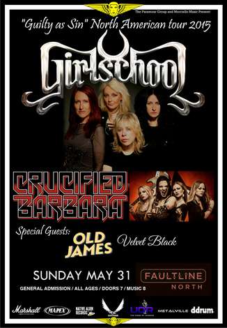 Event Girlschool with Crucified Barbara