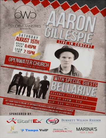 Event Aaron Gillespie and Bellarive Concert