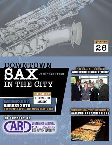 Event Downtown SAX in the City - Fight Against Autism