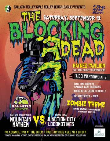 Event The Blocking Dead - Gallatin Roller Girlz Mountain Mayhem vs Junction City Locomotives (Ogden)