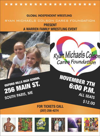 Event THE RYAN MICHAELS COLSON CARES FOUNDATION PRESENTS A WARREN FAMILY WRESTLING EVENT