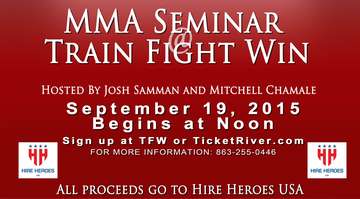 Event Josh Samman and Mitchell Chamale MMA Seminar @ Train Fight Win