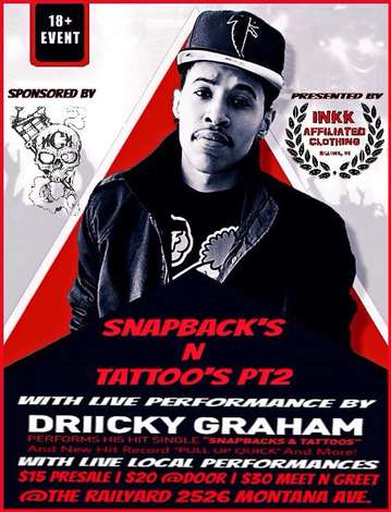 Event Driicky Graham Performing LIVE At SnapBack's n Tattoo's Pt.2