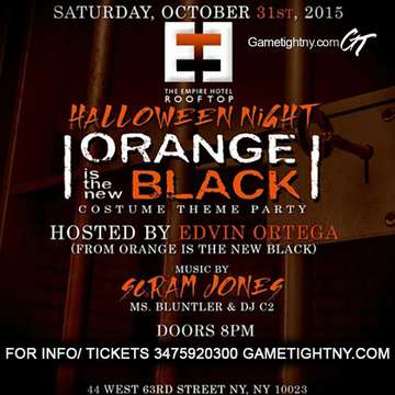Event Edvin Ortega of "Orange is the New Black" Halloween Party at Empire Hotel Rooftop