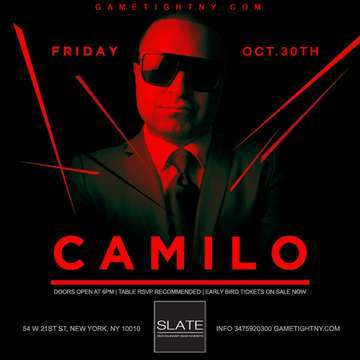 Event Dj Camilo Halloween Party at Slate