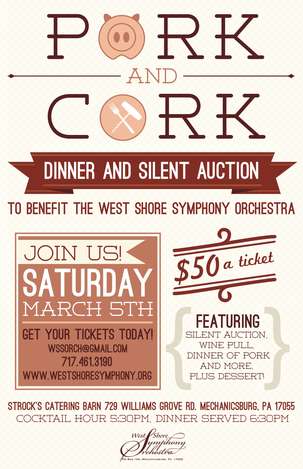 Event Pork and Cork: A Benefit for West Shore Symphony Orchestra