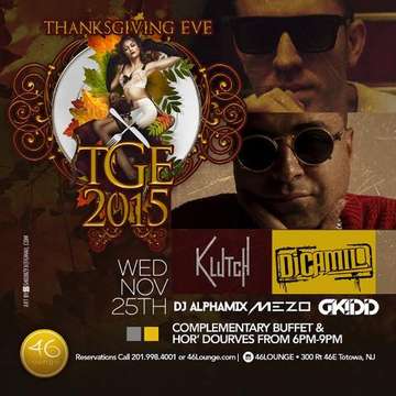 Event Thanksgiving Eve 2015 DJ Camilo Live