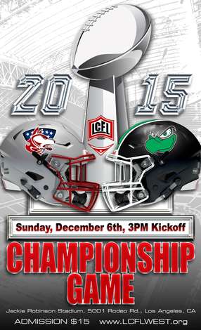 Event LCFL West Championship Game