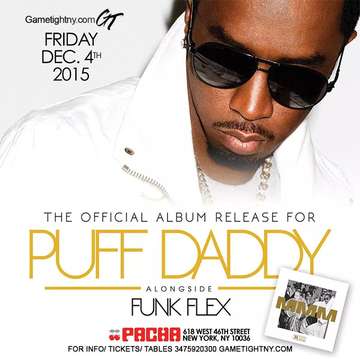 Event Puff Daddy Live at Pacha NYC party 2015