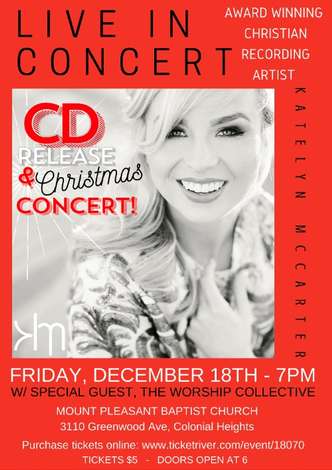 Event Katelyn McCarter CD Release/Christmas Concert