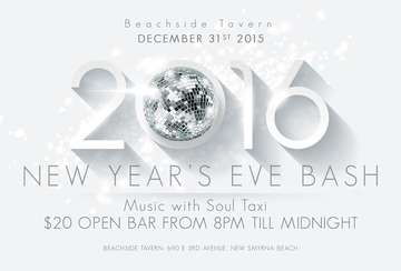 Event New Years Eve with SOUL TAXI & OPEN BAR