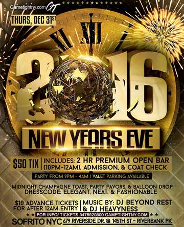 Event Sofrito New Years Eve