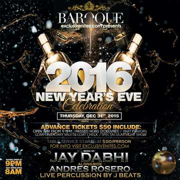Event New Years Eve 2016 at Baroque Nightclub Astoria Queens NY Presented by ExclusiveNites.com