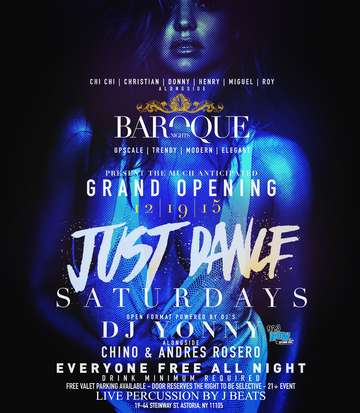 Event Grand Opening of Baroque Nightclub Astoria Just Dance Saturdays Presented By ExclusiveNites.com