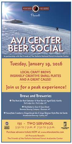 Event Avi Center Beer Social - ONLINE SALES ENDED. TICKETS AT THE DOOR!