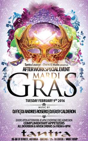 Event MARDI GRAS SPECIAL AFTER WORK PARTY