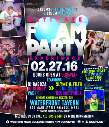 Event Ultimate 18+ Foam Party w/ WMCN & NV-Concepts (General Admission & Shuttle tickets)i