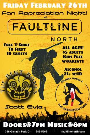Event Faultline North Fan Appreciation Night!