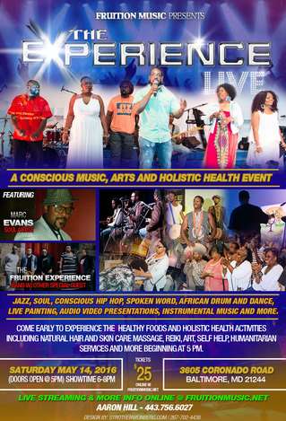 Event The Experience LIVE! (5/14/16) [A Conscious Music, Arts and Holistic Health Event]
