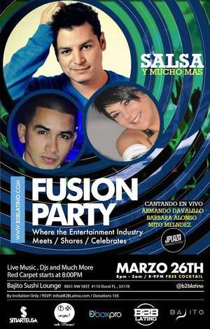 Event Fusion Party - B2B Latino - JPlaza Productions