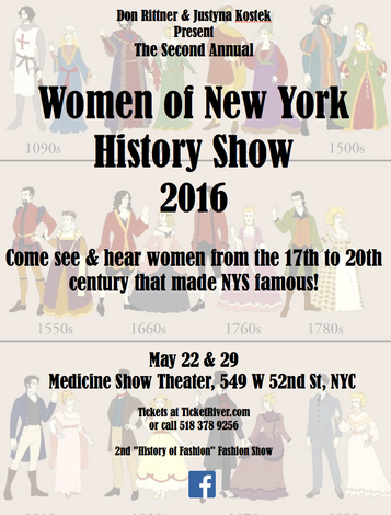 Event The Second Annual Women of History "History of Fashion" Show - NYC