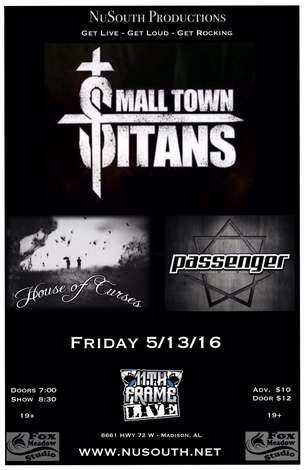 Event Small Town Titans / House of Curses / Passenger