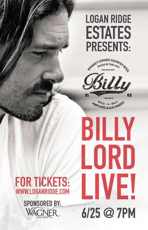 Event Billy Lord live at Logan Ridge Estates