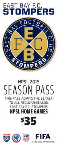 Event 2016 East Bay FC Stompers Season Pass + EBFC Scarf