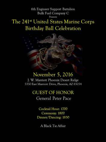 Event 241st Marine Corps Ball